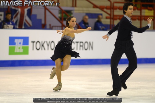 2013-02-27 Milano - World Junior Figure Skating Championships 0834 Sofia Sforza-Francesco Fioretti ITA